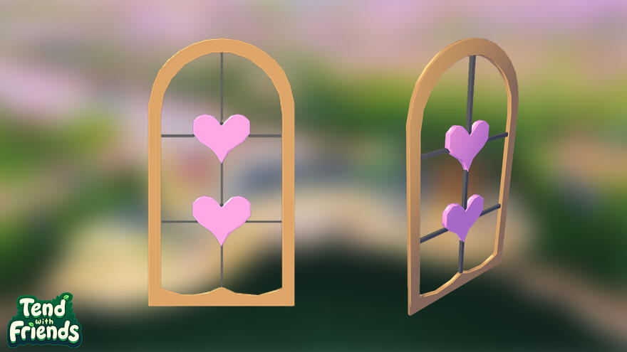 Tend With Friends - Decoration Heart Window